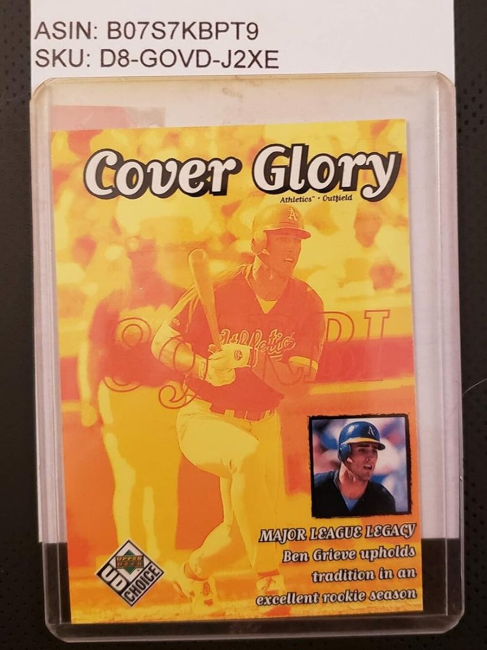 1999 The Upper Deck Company® BEN GRIEVE, Oakland Athletics™ Upper Deck Choice